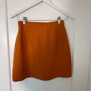 Vintage Orange High Waisted Mini Skirt